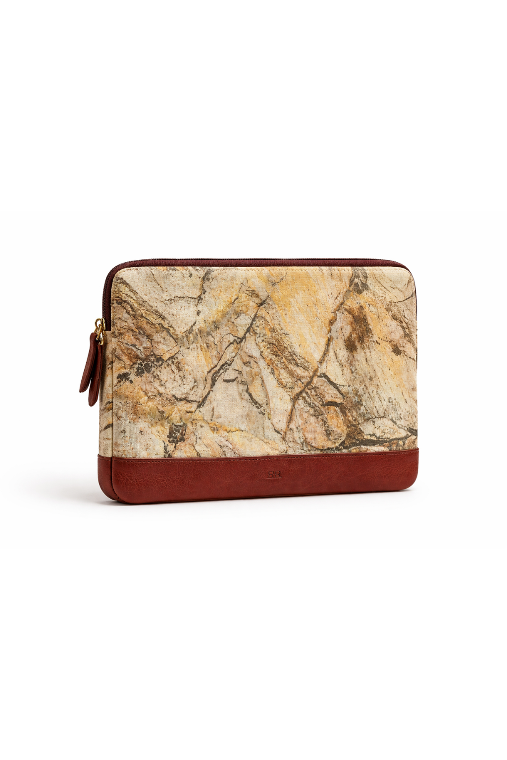 Linen leather laptop case