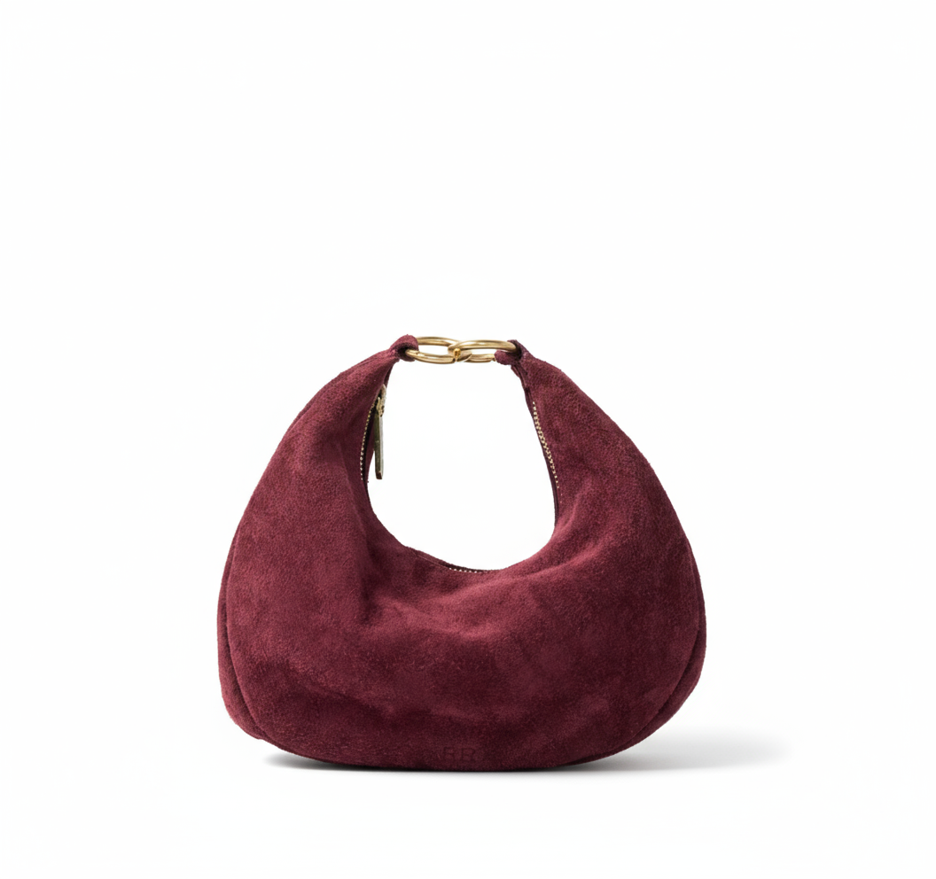 Suede Dumpling Bag
