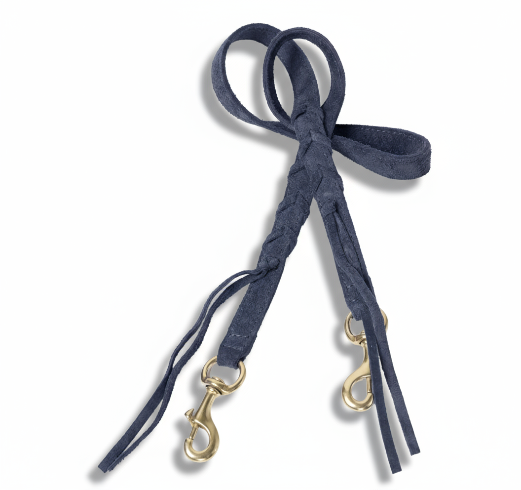 Navy Whipstitch Shoulder Strap