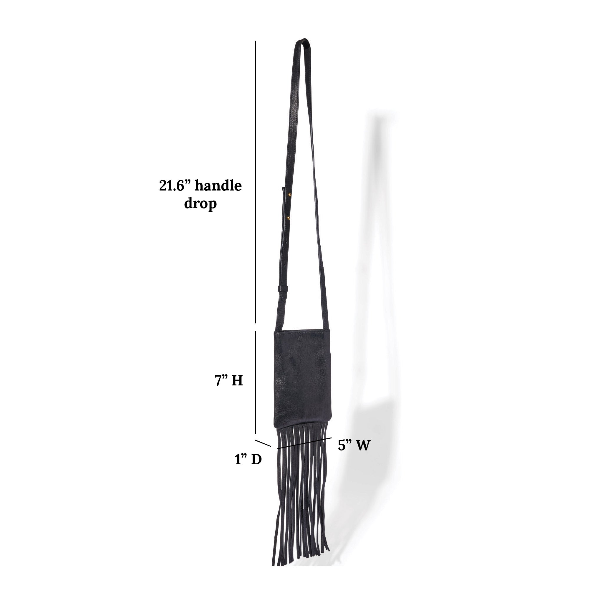 Western-style phone bag crafted from regenerative American leather