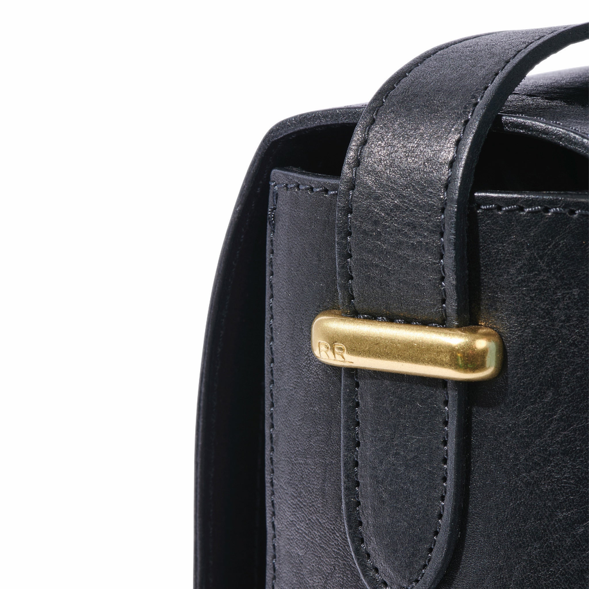 Side view of Range Revolution Saddle Bag showing structured silhouette