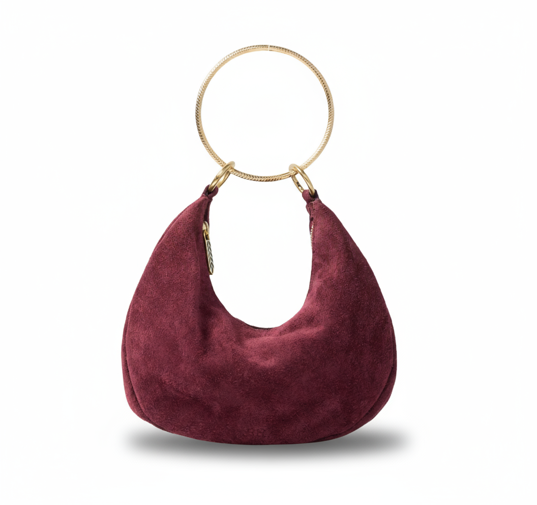 Suede Dumpling Bag