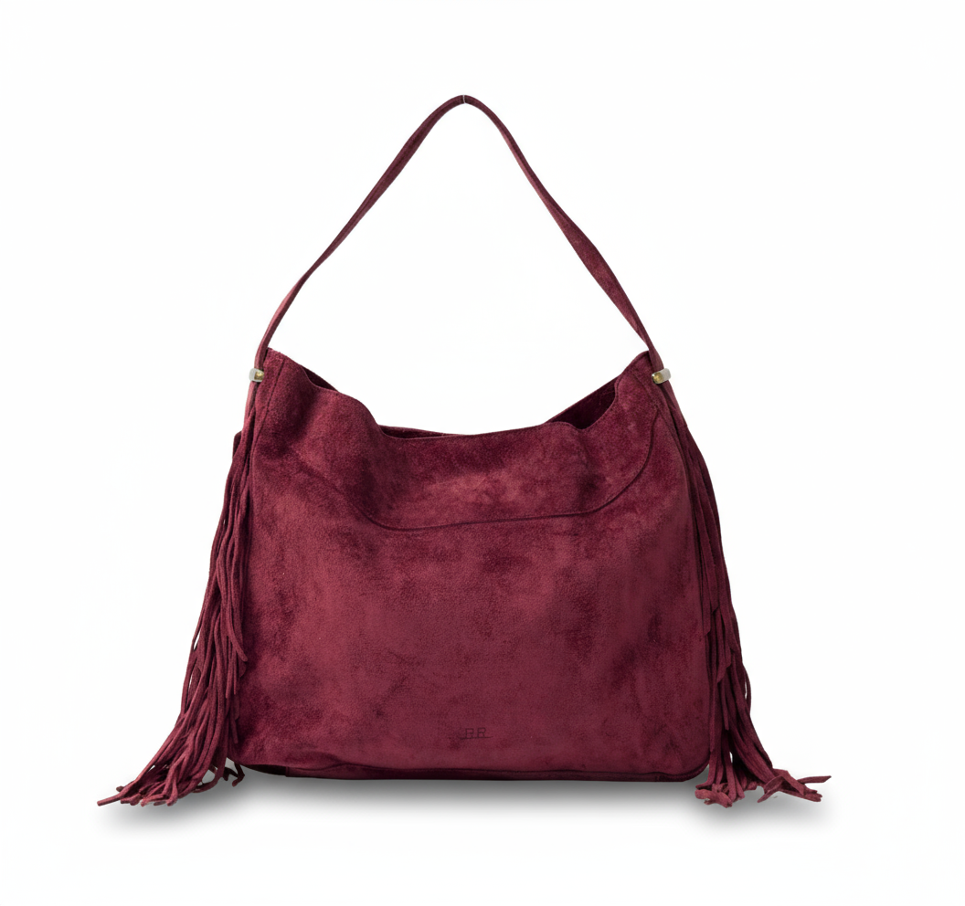 Suede Fringe Hobo