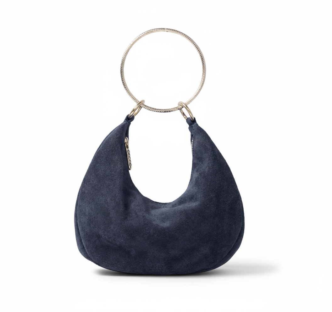 Suede Dumpling Bag