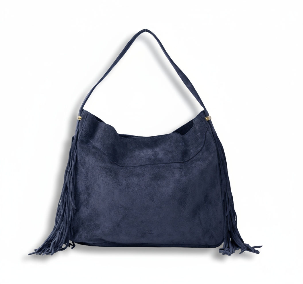 Suede Fringe Hobo