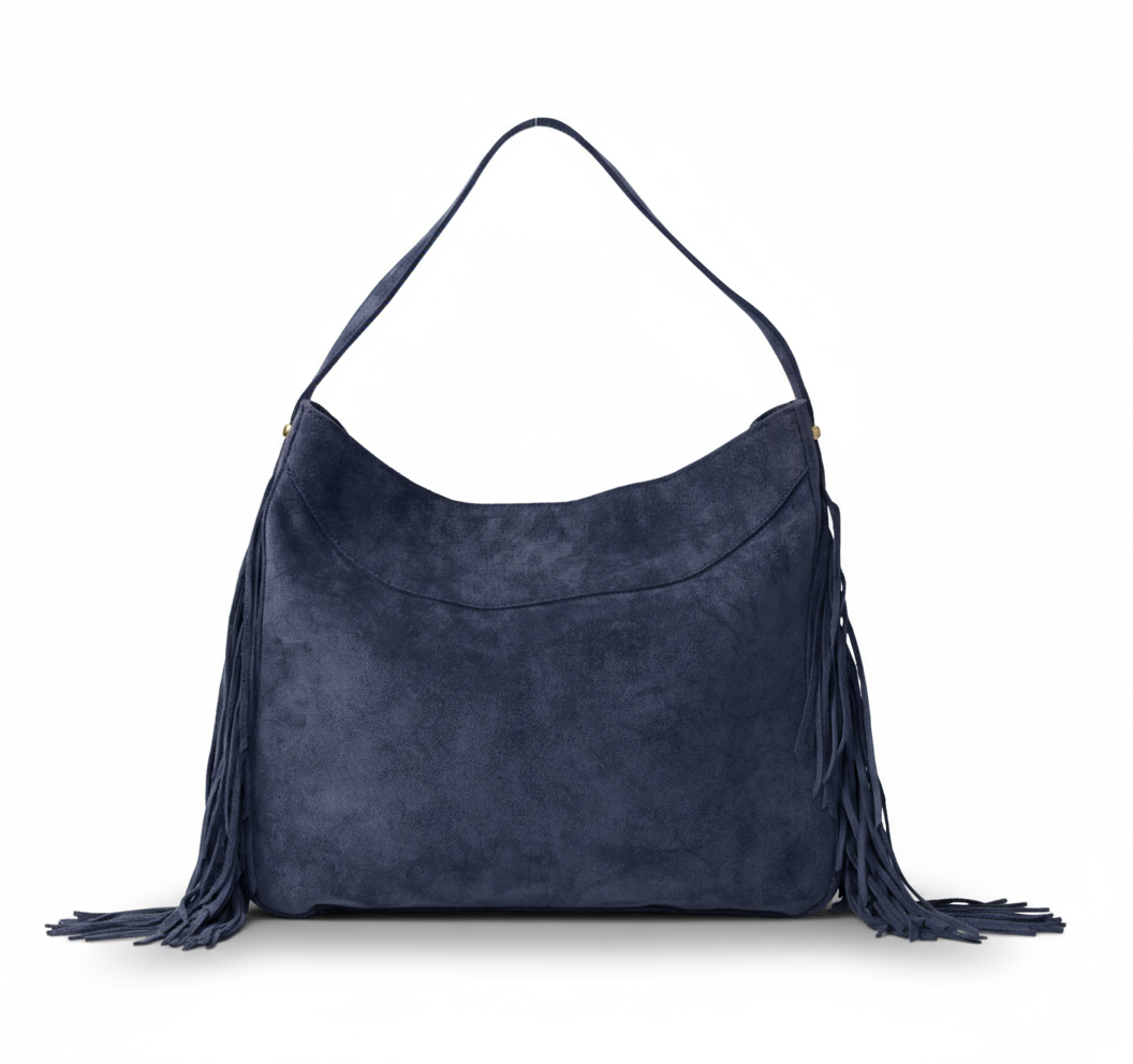 Suede Fringe Hobo