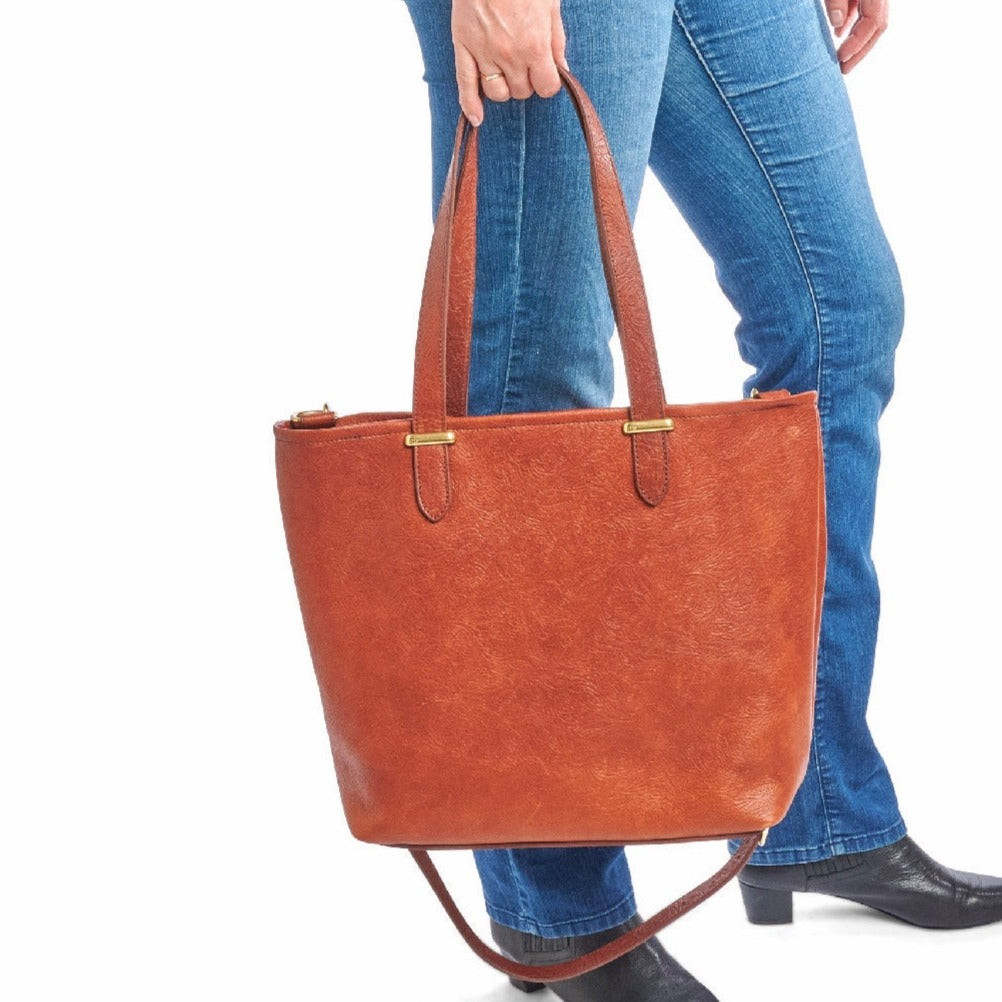 Western Tooled Tote