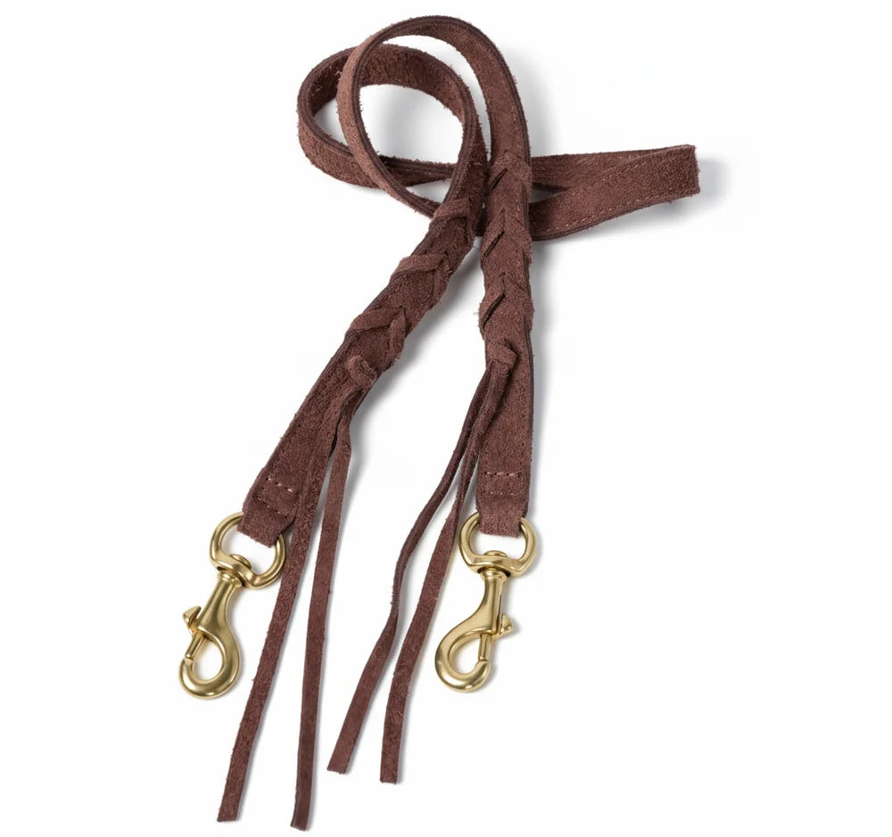 The Suede Dumpling Bag & Whipstitch Strap