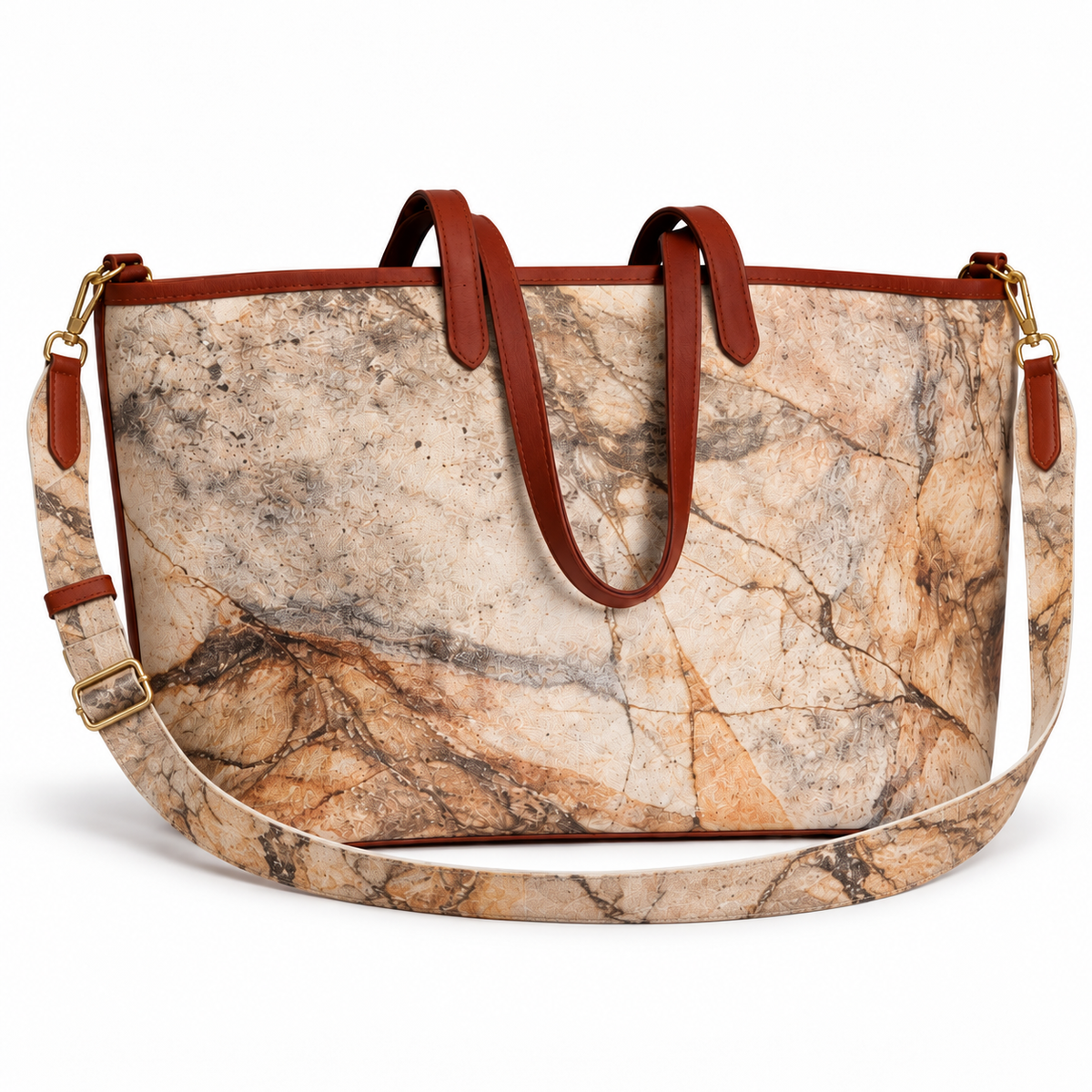The Linen Market Tote with Linen Shoulder Strap